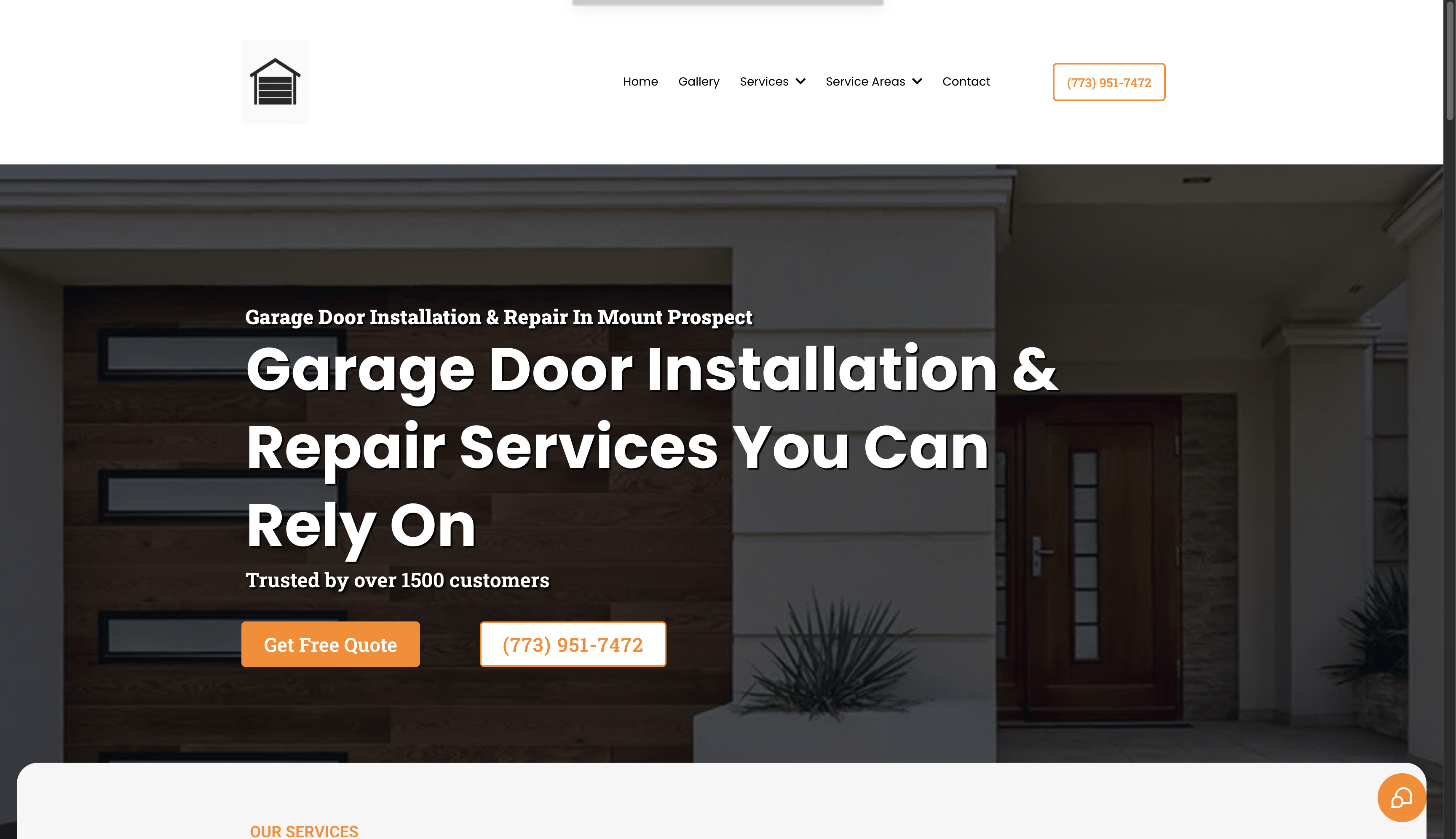 Jake's Garage Door website